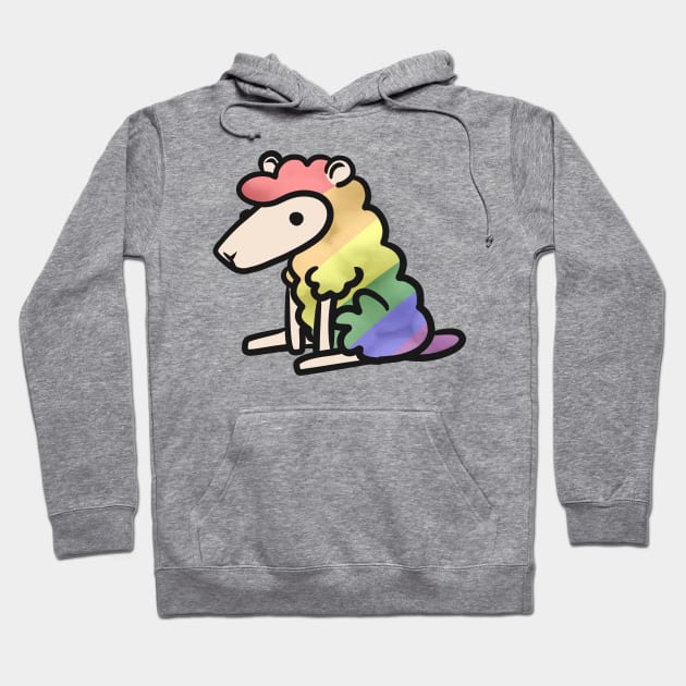 Rainbow sheep Hoodie by Jamtastic